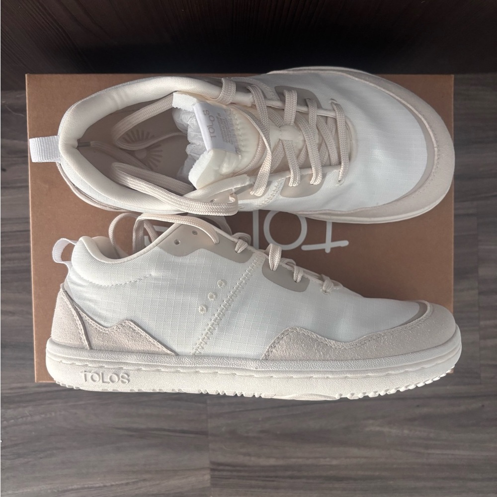 Women's White and Cream Sneakers